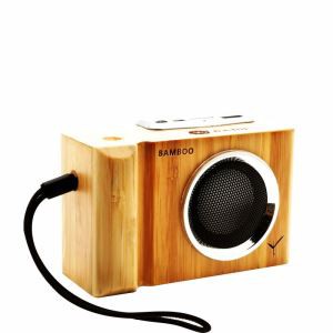 Altaveu de mini targeta de bambú