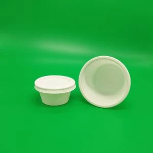 Copes de blat de moro de porció biodegradables